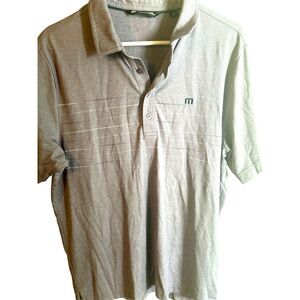 Men’s Travis Mathew Polo Golf Short Sleeve Shirt Gray RN‎ 123280 | Large